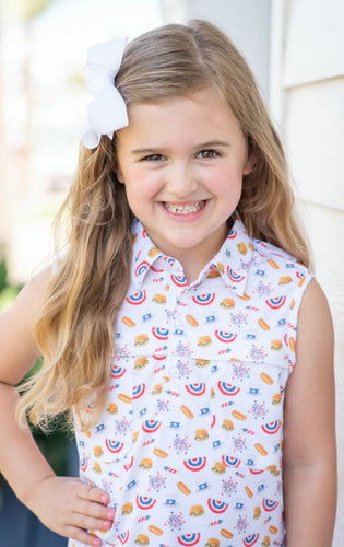 Blue Quail Independence Day Sleeveless Dress Polo