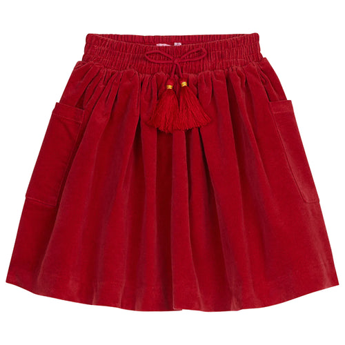 Circle Skirt Red Velvet