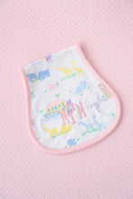 Load image into Gallery viewer, Oopsie Daisy Burp Cloth Have Faith Palm Beach Pink