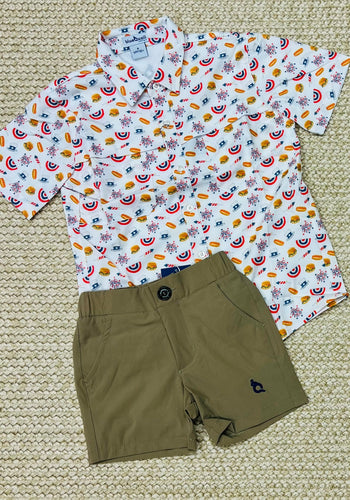 Blue Quail Independence Day Short Sleeve Polo