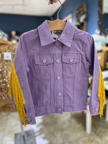Purple Fringe Jacket