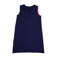 Load image into Gallery viewer, Annie Apron Dress Nantucket Navy w Stripes