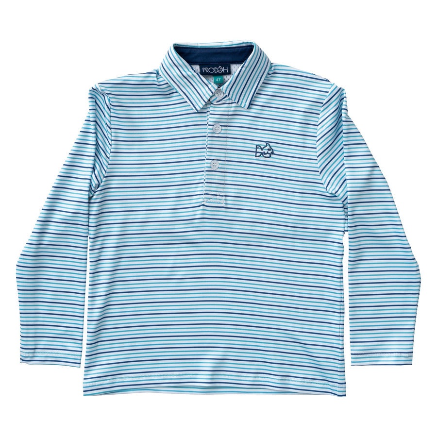 LS Performance Polo Ethereal Blue Stripe