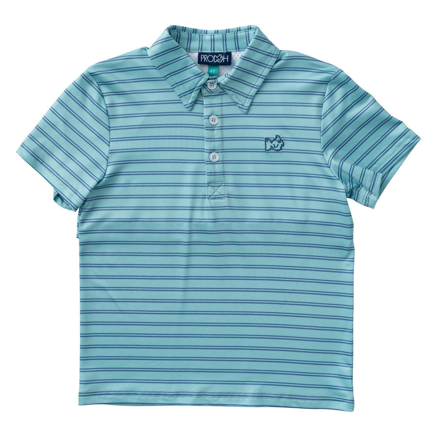 Performance Polo Nile Blue Stripe