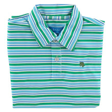 Load image into Gallery viewer, Stripe Performance Polo Meadow