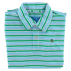 Stripe Performance Polo Meadow