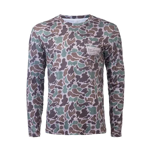Dry-Fit Pocketed LS Camo T-Shirt