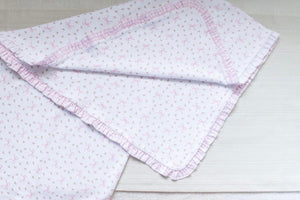Rosebuds and Bows Knit Blanket