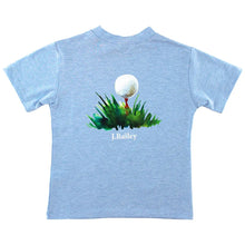 Load image into Gallery viewer, LOGO Tee Golf on Heathered Blue