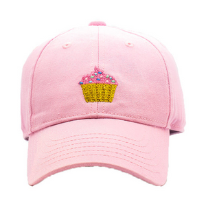 Baseball Cap Cupcake on Light Pink