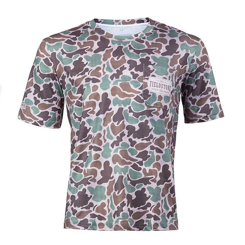 Dry-Fit Pocketed SS Camo T-shirt