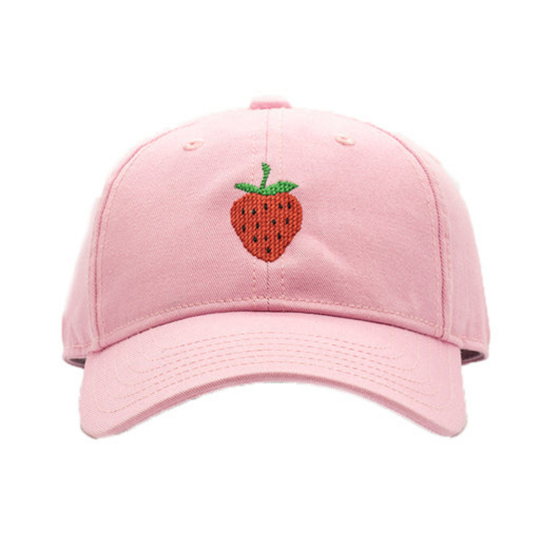 Baseball Cap Strawberry on Light Pink