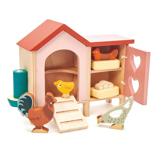 Chicken Coop Wooden Toy Set