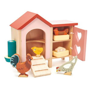 Chicken Coop Wooden Toy Set