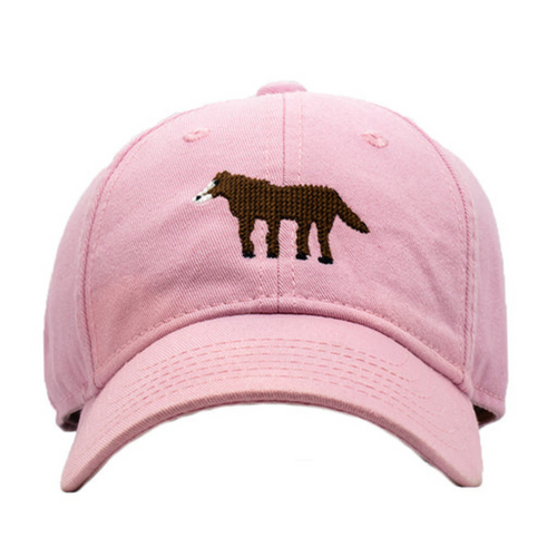 Baseball Cap Horse on Light Pink