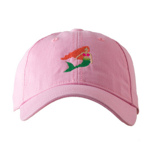 Baseball Cap Mermaid on Light Pink