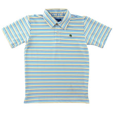 Load image into Gallery viewer, Stripe Performance Polo Placid