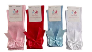 bow white socks Toddler