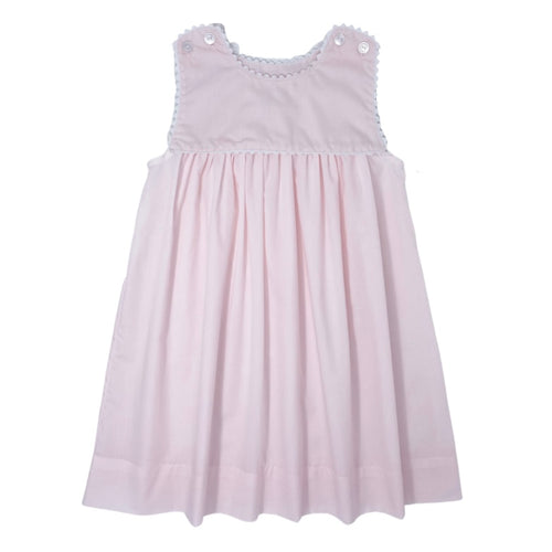 Charming Dress Pink Batiste/White Ric Rac