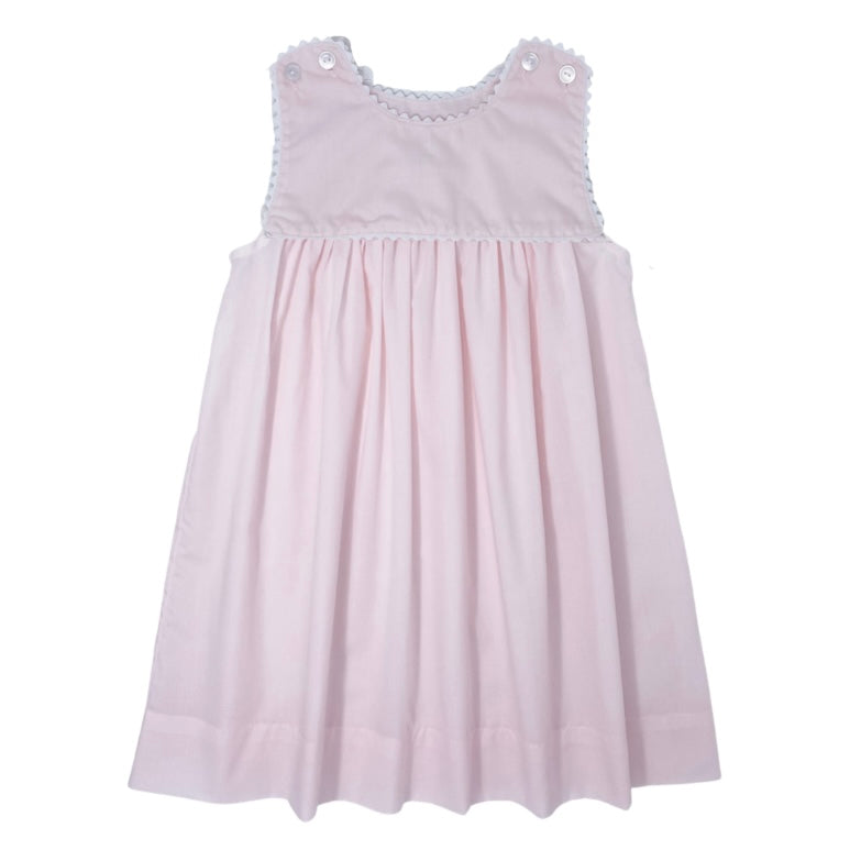 Charming Dress Pink Batiste/White Ric Rac