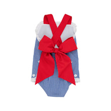 Load image into Gallery viewer, Sisi Sunsuit Rockefeller Royal Mini Gingham