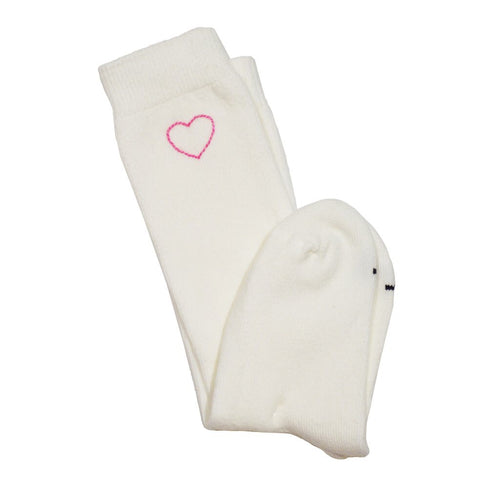 Embroidered Heart Sock