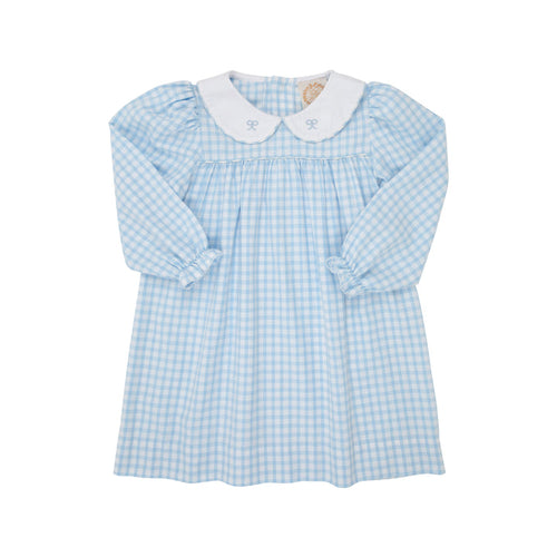 Long Sleeve Maerin Fritz Frock Blue Chastain Check