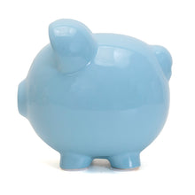 Load image into Gallery viewer, Big Ear Blue Piggy Bank