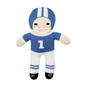 Football Player Doll Blue/White 12"