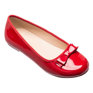 Camille Flats Patent Red