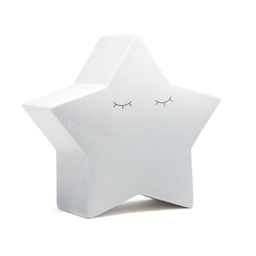 Gray Ombre Star Coin Bank