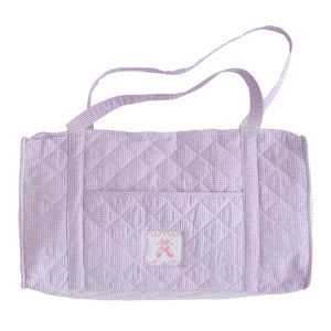 Quilted Luggage Duffle Purple Ballet Slipper
